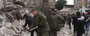Militares rusos ayudan a enfrentar consecuencias de los terremotos en Siria
