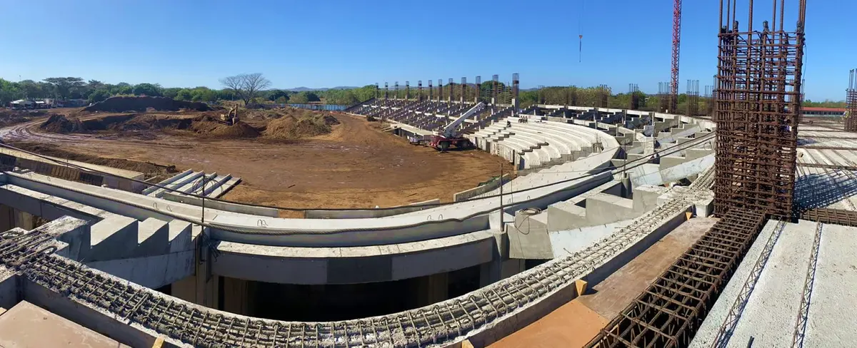 Avanza en un 40% la construcción del nuevo estadio de béisbol en León
