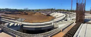 Avanza en un 40% la construcción del nuevo estadio de béisbol en León