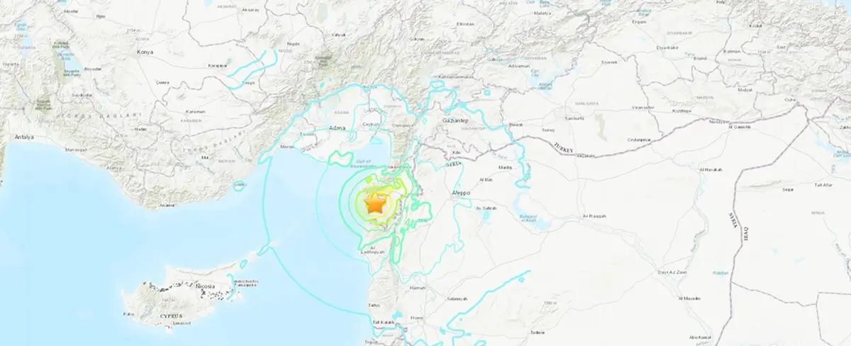 Registran terremoto de 6,4 en la frontera entre Siria y Turquía