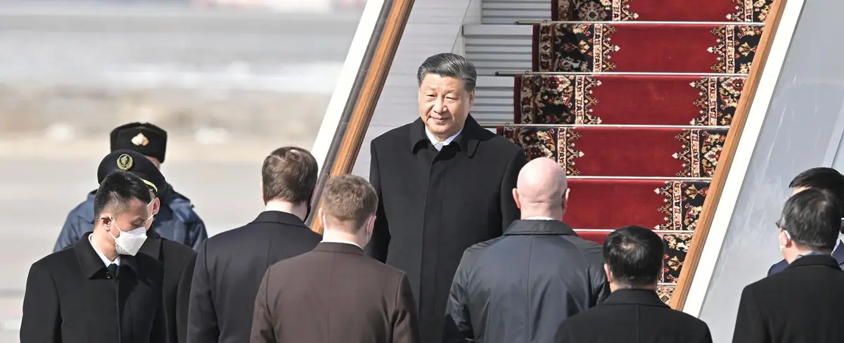 Arriba a Rusia el presidente Xi Jinping en visita oficial
