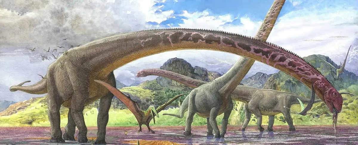 Descubren fósil de dinosaurio con el cuello más largo conocido