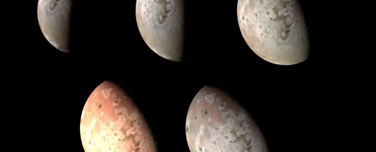 NASA revela imágenes de la luna más volcánica del sistema solar