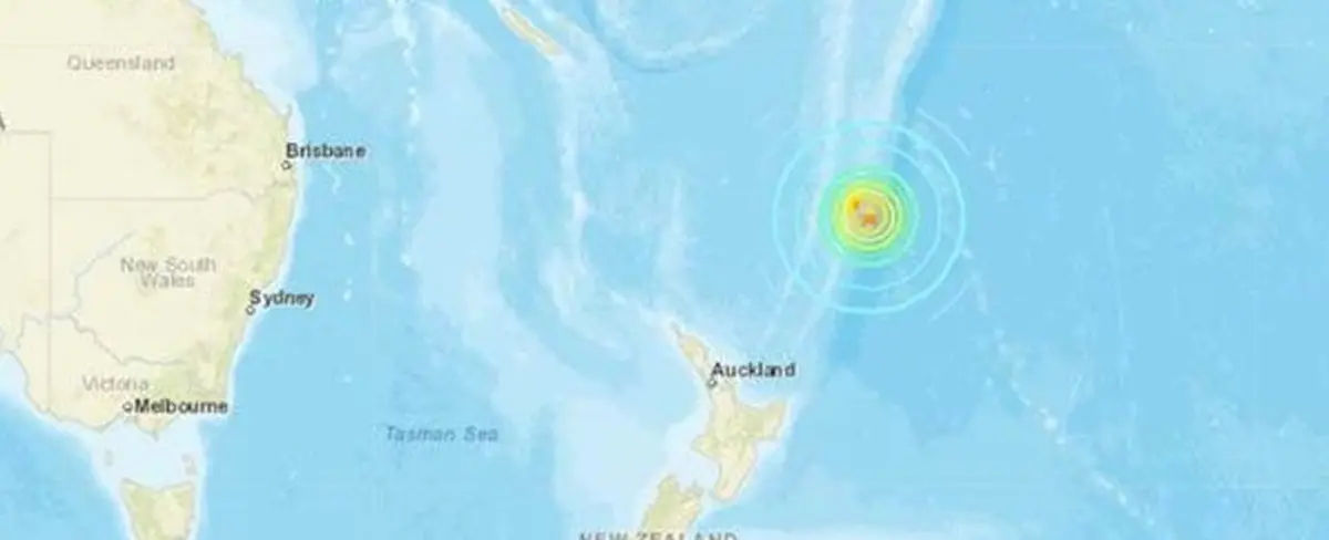 Terremoto de 6,9 grados sacude Nueva Zelanda