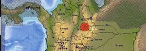 Reportan sismo de magnitud 5,9 en Colombia