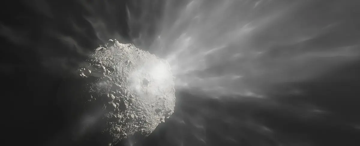 Captan el impacto de la sonda DART con un asteroide