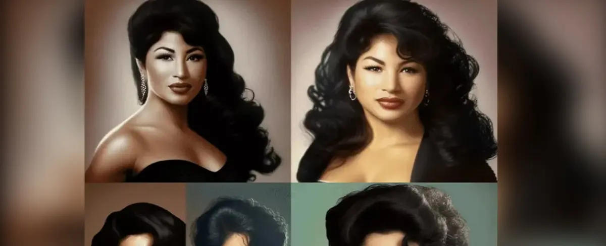 El rostro de Selena a 28 años de su muerte de acuerdo con la Inteligencia Artificial