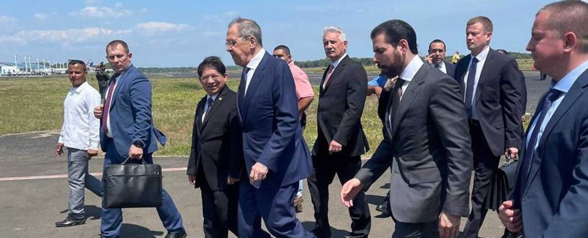 Canciller ruso Serguéi Lavrov arriba a Nicaragua