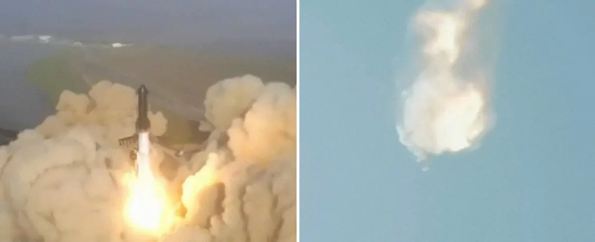 Cohete Starship de SpaceX explota minutos después de despegar