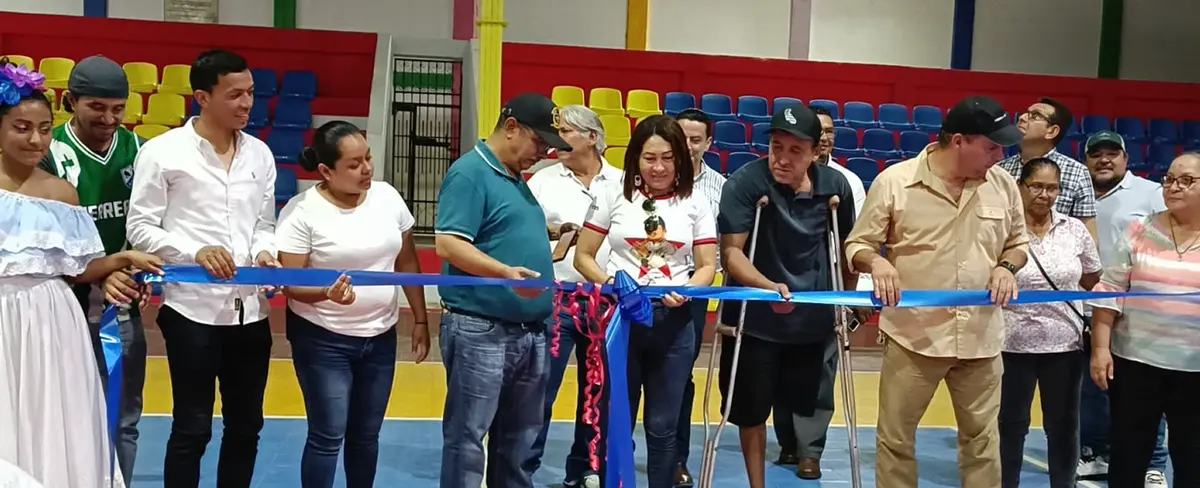 Inauguran mejoras al Polideportivo Solidaridad en Nueva Segovia