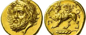 Venden en cifra récord una moneda griega antigua