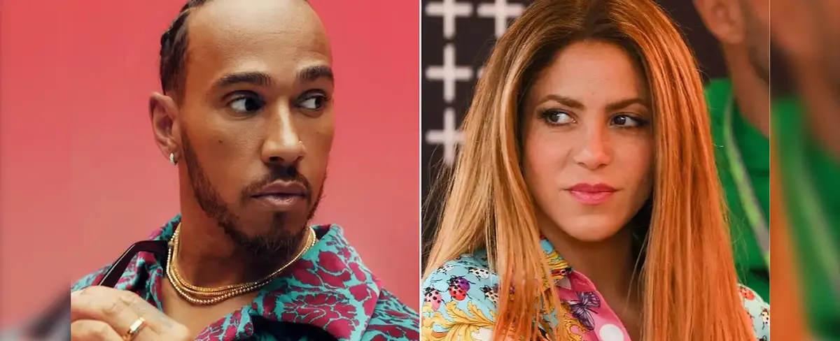 Lewis Hamilton sostiene cita con una mujer que no es Shakira