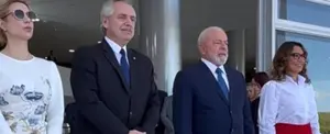 Presidente Lula recibe a su colega de Argentina en Brasilia