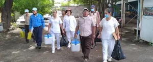 Brigadistas del Minsa vacunan contra el Covid y la Influenza en el barrio Selim Shible