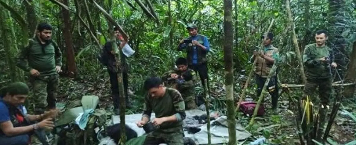 Encuentran a niños que estaban perdidos en selva colombiana