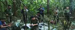 Encuentran a niños que estaban perdidos en selva colombiana