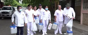 Familias del barrio La Cruz fueron vacunadas contra el Covid 19