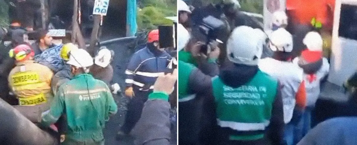 Colombia: rescatan con vida a 2 mineros atrapados durante casi 3 días