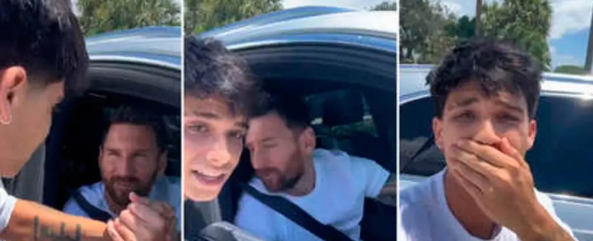 Joven pide un beso a Messi y la reacción del astro argentino se vuelve viral