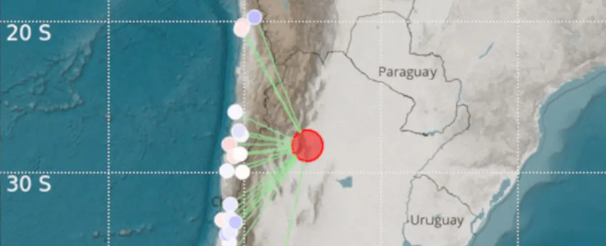 Sismo de 6.2 grados sacude Argentina