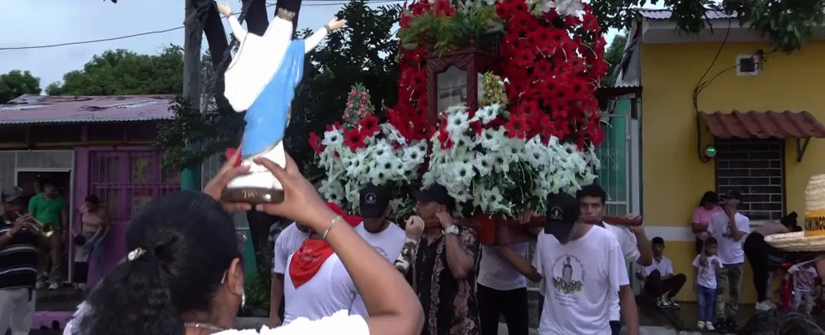 Celebran la Gritería Chiquita junto a Santo Domingo de Abajo en Monzeñor Lezcano