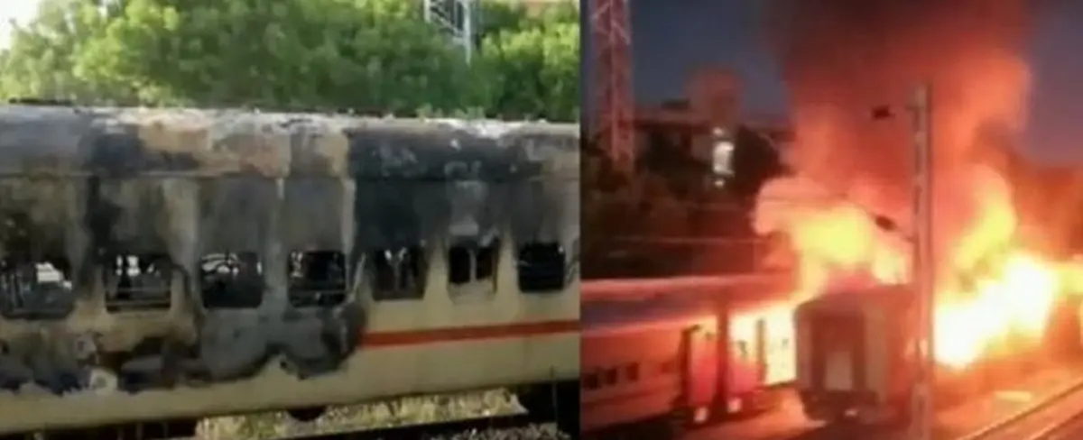 Nueve personas fallecen tras un incendio en un vagón en India