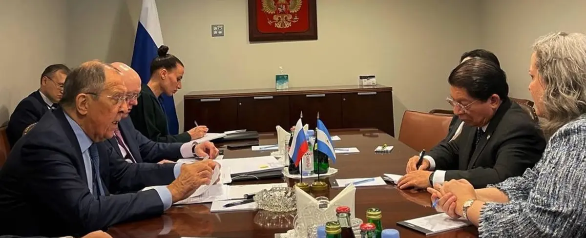 Serguéi Lavrov se reúne con su homólogo nicaragüense, Denis Moncada