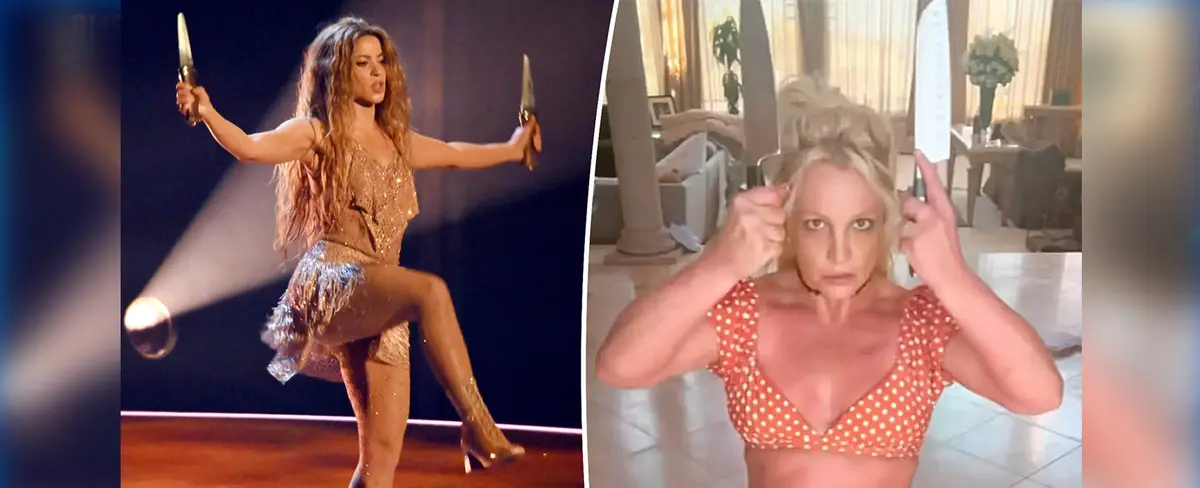 Shakira, la culpable del baile con cuchillos de Britney Spears