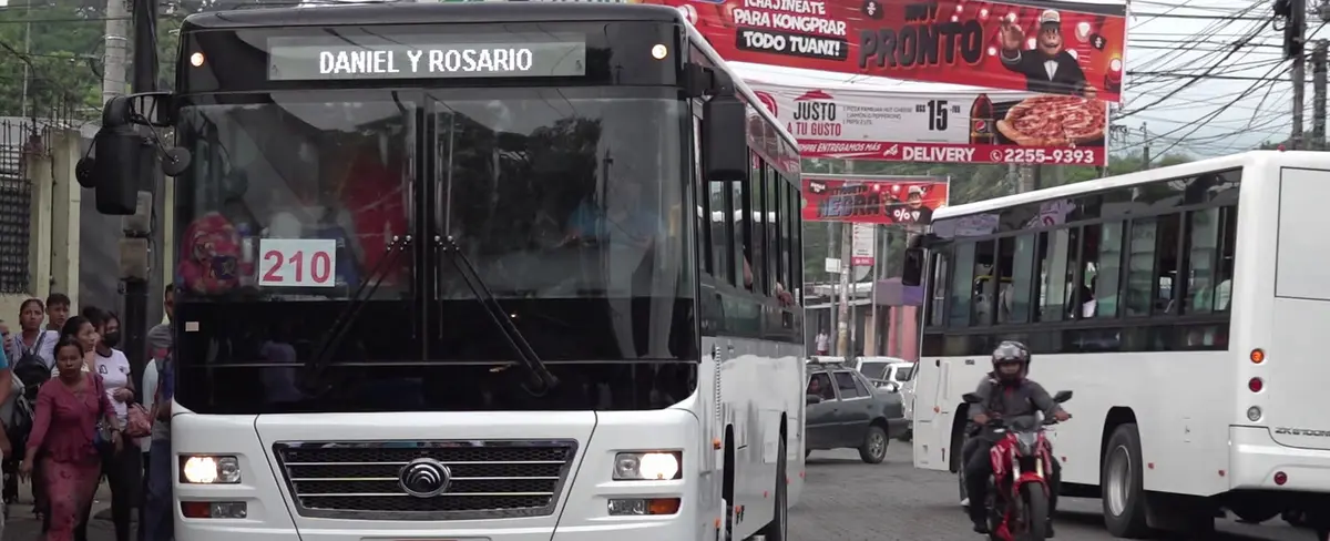Buses chinos ya circulan en Managua y Ciudad Sandino