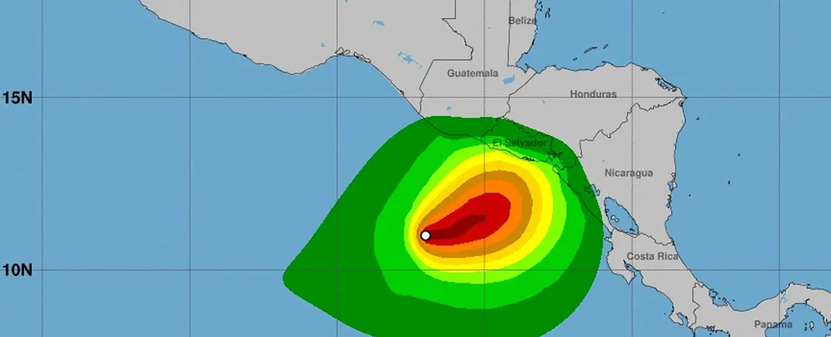 Pilar generará lluvias en el pacifico nicaragüense durante los próximos 3 días