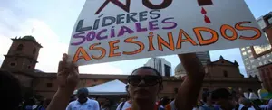 Denucian asesinato de líderes sociales en Colombia