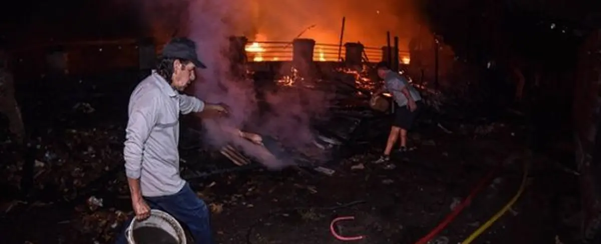 Al menos cuatro heridos por incendio en Paraguay