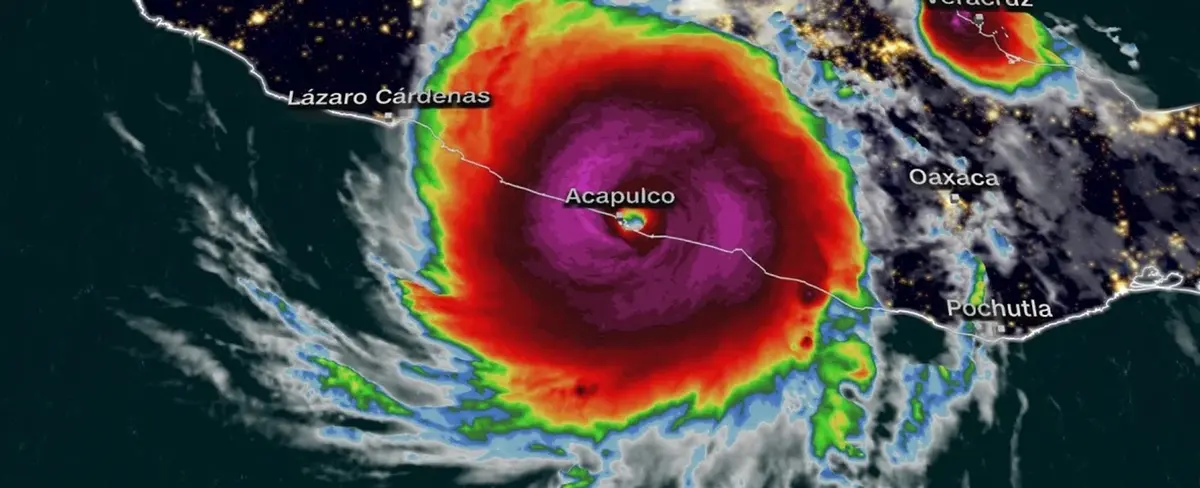Daños e inundaciones en Acapulco tras el paso del huracán Otis categoría 5