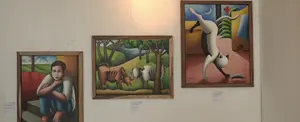 'Pinceladas de magia' exposición artística de José Aragón brilla en el Teatro Rubén Darío