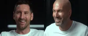 Imperdible charla futbolera entre dos cracks, Messi con Zidane, de '10' a '10'