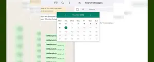WhatsApp integra búsqueda de mensajes por fecha de enviados