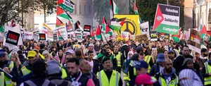 Más de 800 mil personas se manifiestan en Londres en respaldo a Palestina