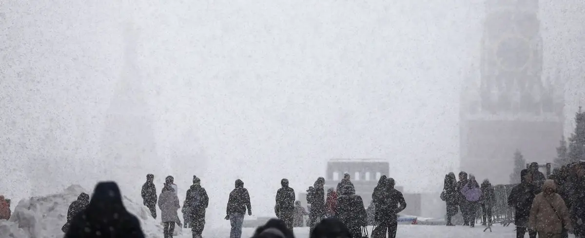 VIDEO: Moscú vive una nevada récord en 19 años