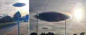 ¿Ovni o nube?: Peculiar fenómeno en el cielo de Chile