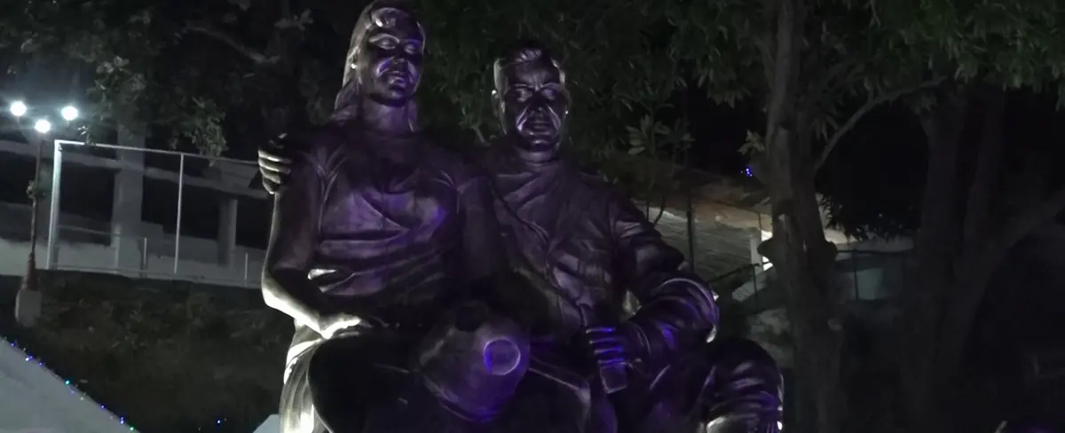Inauguran escultura en homenaje al General Sandino y a la heroína Blanca Aráuz