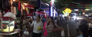 Familias fascinadas con los hermosos altares a la virgen en Avenida Bolívar a Chávez