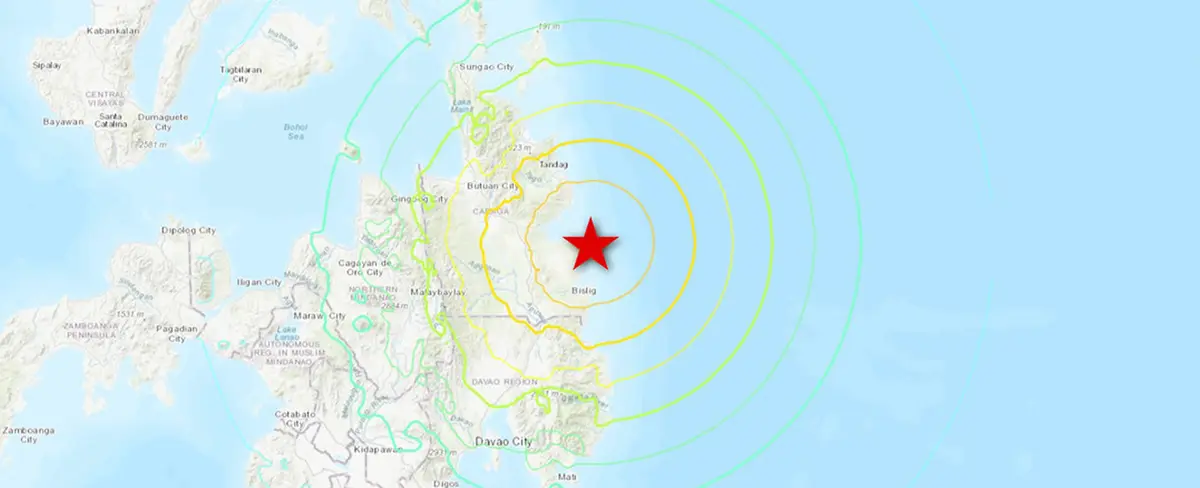 Potente temblor de 7,6 cerca de las costas de Filipinas provoca amenaza de tsunami