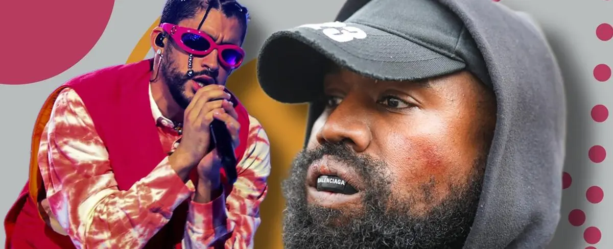 Filtran colaboración explosiva entre Kanye West y Bad Bunny