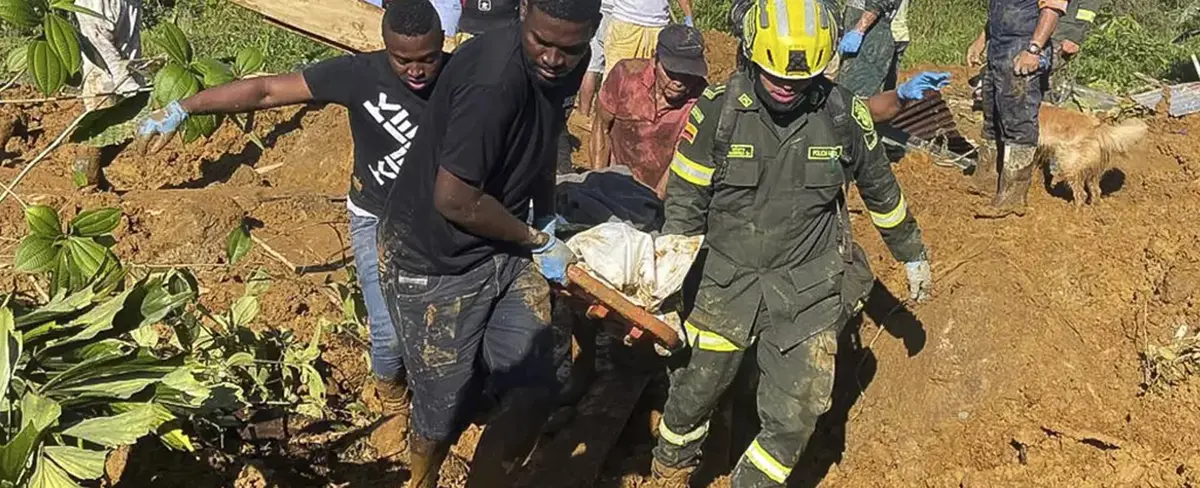 Aumenta a 37 el número de muertos por el derrumbe de tierra en Colombia