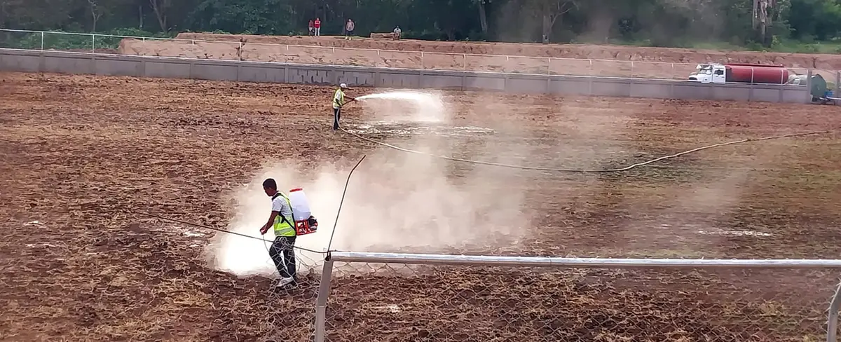 Avanza a buen ritmo la construcción del Estadio de Fútbol en Jinotepe