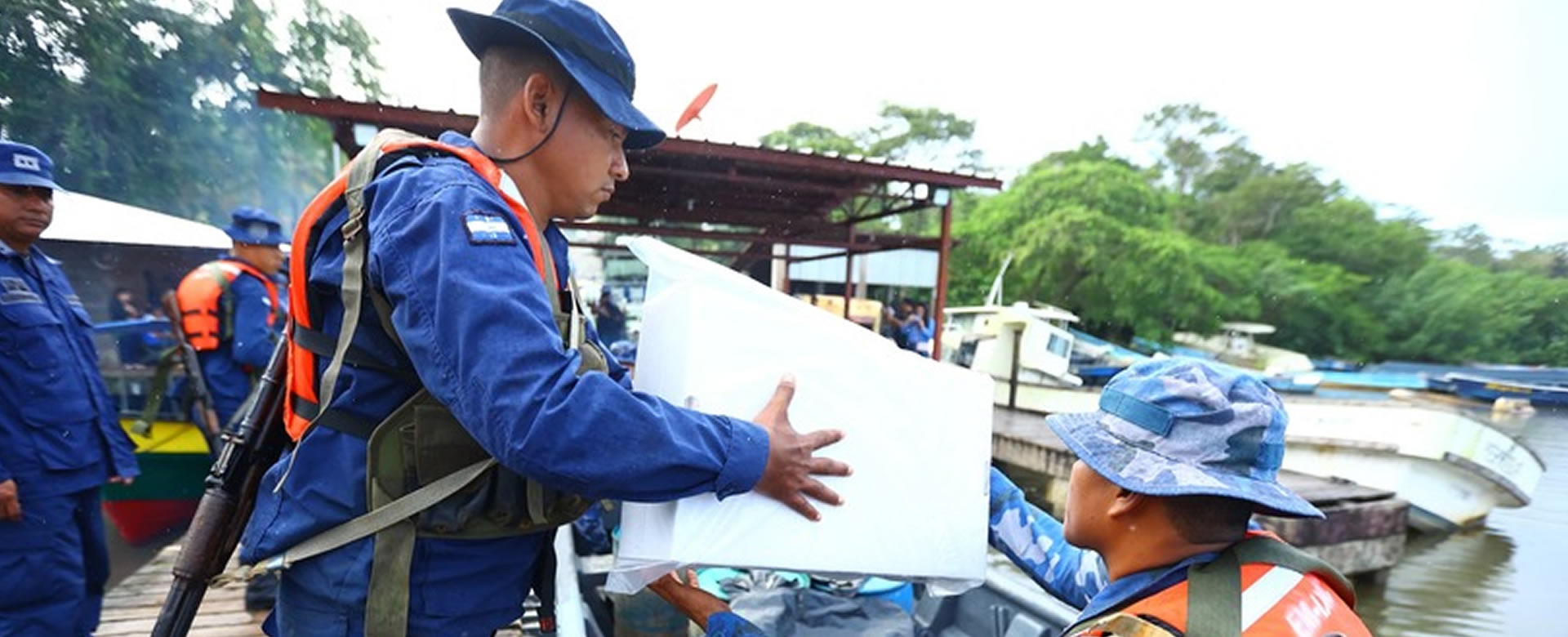 CSE distribuye maletas electorales en el Caribe Sur