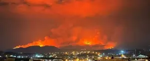 Fuerte incendio azota el Parque Nacional La Tigra en Honduras