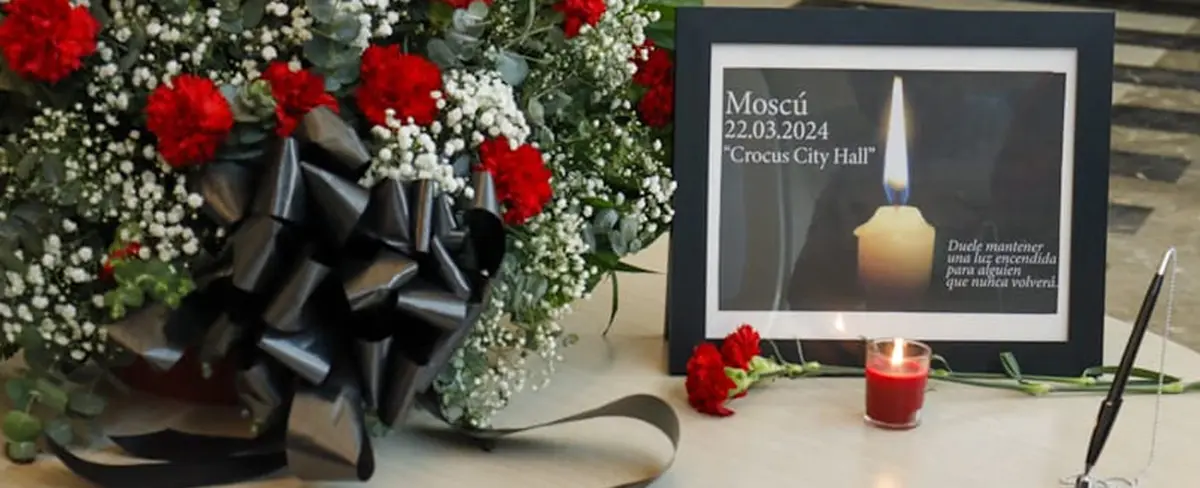Nicaragua firma libro de condolencias por el ataque terrorista en Moscú, Rusia