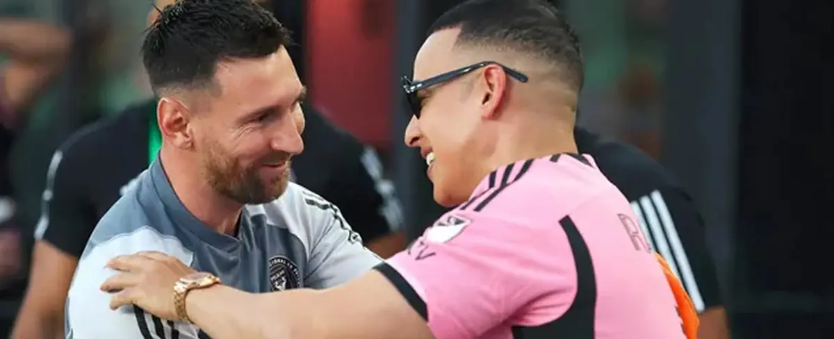 Encuentro viral entre Lionel Messi y Daddy Yankee en Miami