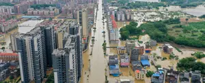 Torrenciales lluvias provocan inundaciones en varias ciudades del sur de China